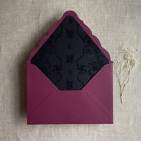 Image 2 of Versailles black envelope liner for A7 euro flap envelope PACK of 10