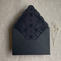 Image 1 of Versailles black envelope liner for A7 euro flap envelope PACK of 10