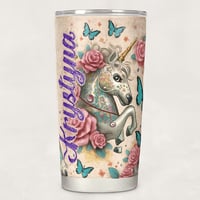 Image 1 of MYSTIC CAROUSEL UNICORN 20 OZ TUMBLER 