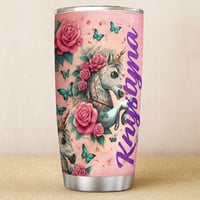 Image 2 of MYSTIC CAROUSEL UNICORN 20 OZ TUMBLER 