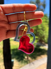 Image 2 of Double Heart Keychains 