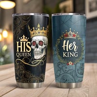 Image 1 of HIS QUEEN, HER KING COUPLES 20 OZ TUMBLER SET