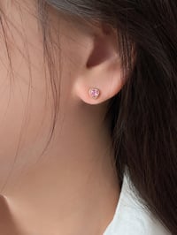Image 4 of Pink Promise Heart Stud