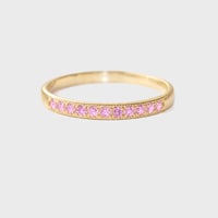 Deco Pink Sapphire Band