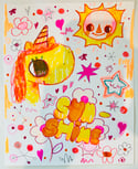 Sunshine Unicorn - original 8x10