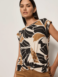 Image 1 of Miriam Knotted Muscle Tee in Lotus