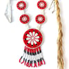 Beaded Medallion Necklace (Seven)
