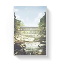 Image 1 of River View of a Covered Bridge