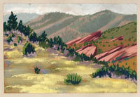 Dinosaur Ridge, with Red Rocks peeking.  