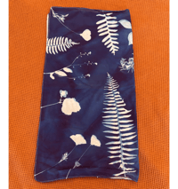 Image 2 of Cyanotype Native Plant Bandana