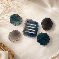 Image 2 of Blue/Silver Coaster Set