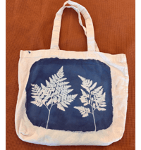 Image 1 of Cyanotype Fern Tote 