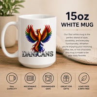 Danicans Phoenix 15oz White Ceramic Mug