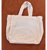 Image 2 of Cyanotype California poppy tote