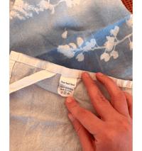 Image 2 of Cyanotype Native Plant Tea towel