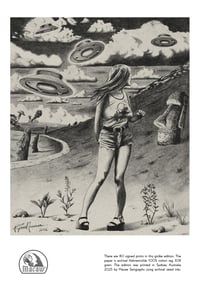 UFO Island, signed limited edition print