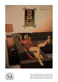 Tiki Toes, signed limited edition print