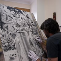 Image 2 of Moonlight Drummer, signed 10 year anniversary limited edition print