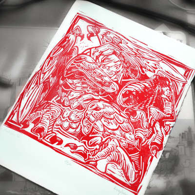 Image of Chimera Block Print 