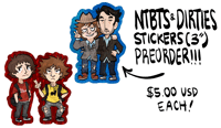 Image 2 of NTBTS & Dirties 3" Stickers PREORDER