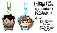 Image 2 of CHIIKAWA The Band 2" Acrylic Keychain PREORDER