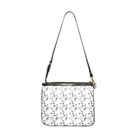 Image 1 of white music notes Small Shoulder Bag 