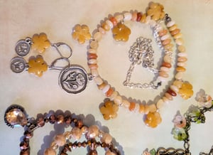 Image of JEWELRY DESTASH! ~ Flowers and Muertitos Bling Assorted Jewelry LOT 4
