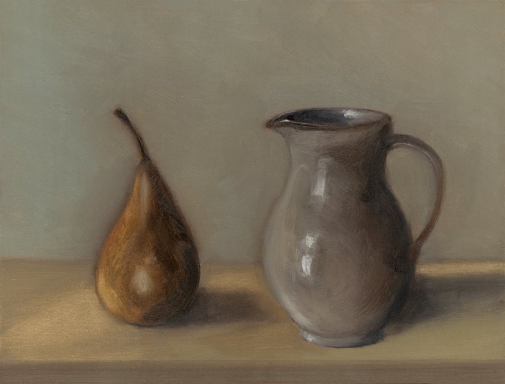 Image of Nature morte à la poire et au pichet - print