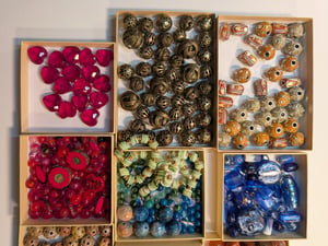Image of DESTASH! ~ Glass, Stone, Howlite, Czech, Metal and Ceramic Large Beads!