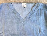 Image 3 of Or Slow Japan indigo dyed patchwork t-shirt, size 2 (fits L/XL)