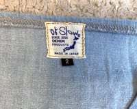 Image 4 of Or Slow Japan indigo dyed patchwork t-shirt, size 2 (fits L/XL)