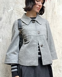 Image 3 of GREY WOOL SWING JACKET