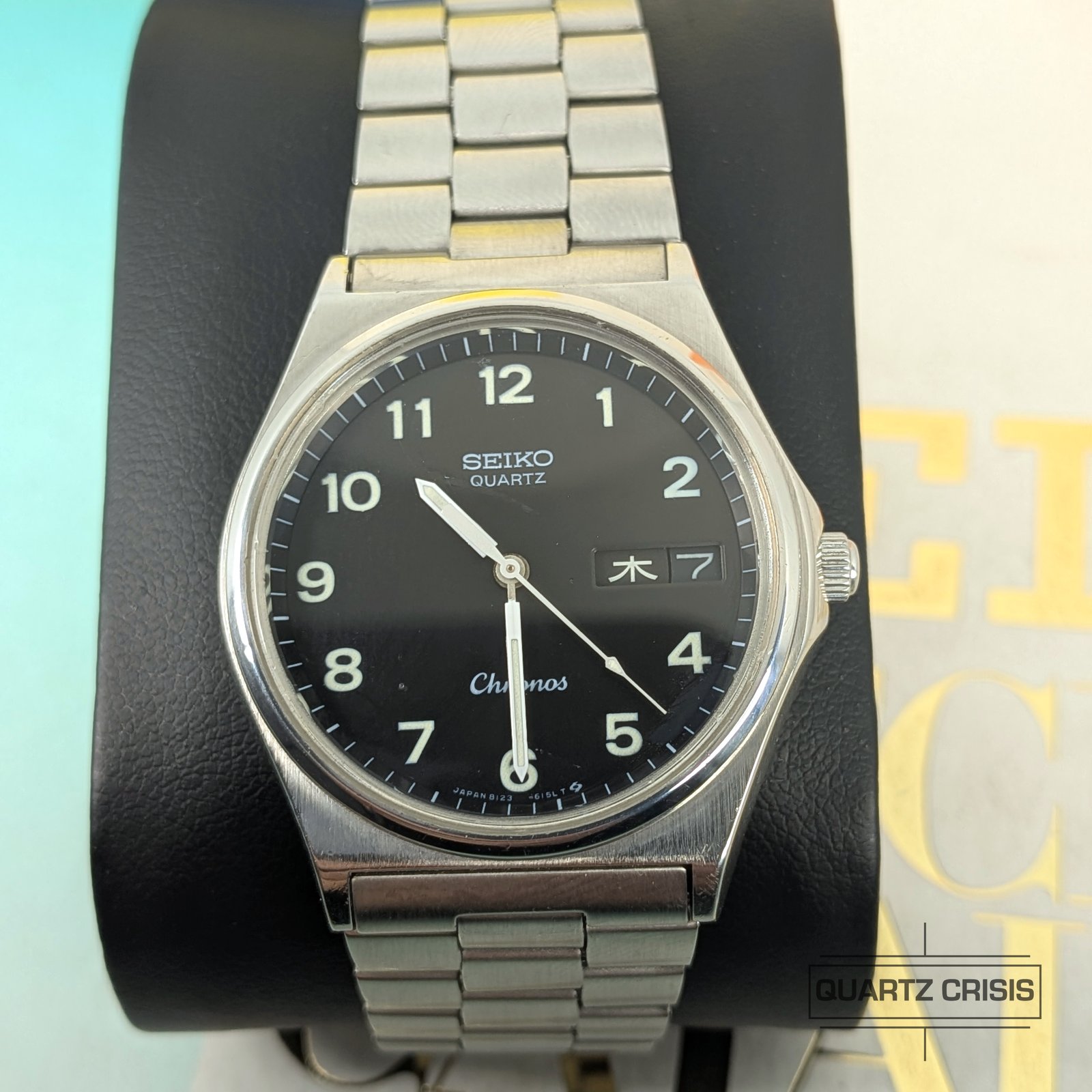 1984 Seiko Chronos Quartz Day-date Field Watch (8123-6120