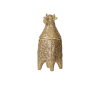 Image 1 of Pastoral Cow Trinket Jar