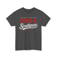 Image 4 of Love a Southpaw Graphic T‑Shirt – Left‑Handed Pride Tee for Lefties & Southpaw Fans
