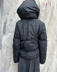 Image 9 of BLACK FLORAL PUFFER JACKET