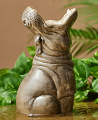 Image 5 of Playful Hippo Vase