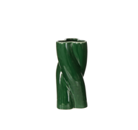 Image 1 of Twisted Column Vase - Deep Green