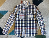 Image 1 of Spellbound jeans knit cotton plaid shirt, size 3 (fits M)