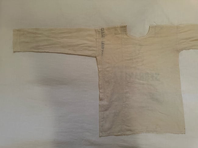 antique Oaxacan flour sack shirt 