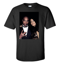 Image 1 of TUPAC & AALIYAH GRAPHIC T-SHIRT – VINTAGE 90S HIP HOP & R&B