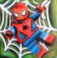 Image 1 of Spiderman Painting