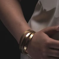 Image 4 of Multi Bangle (18ct Gold Plated)