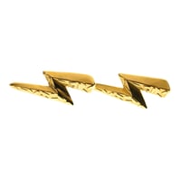Image 1 of Lightning Bolt Studs (18ct Gold Plated)