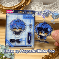 Image 1 of Flins Dress-up Magnetic Blister box Keychain / Standee