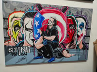 Sting Signed Painting 