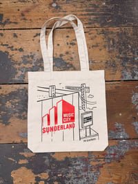 Image 2 of KR ILLUSTRATES SUNDERLAND MUSIC CITY TOTE BAG