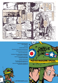 Image 6 of Tank Girl: Charlie Don't Surf Poster Magazine - Hand Signed - with Art Prints and Sticker