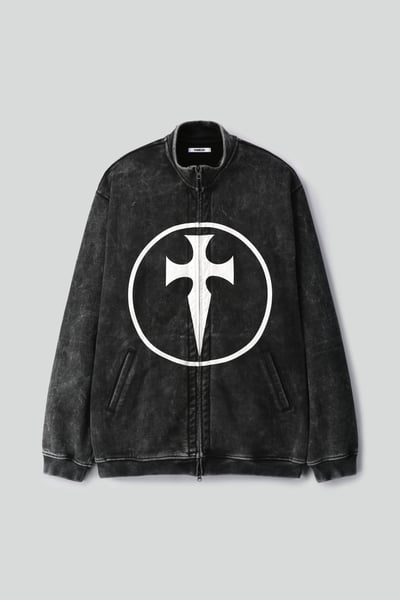 Image of KAMIGIN - Oversized Washed Jersey Jacket