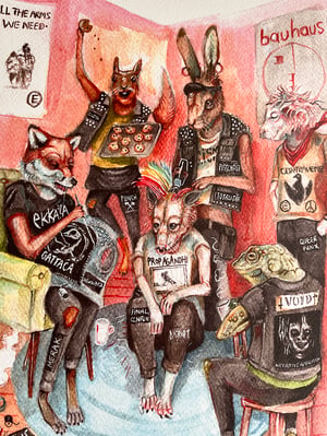 Image of "Hang out" Giclee print
